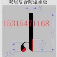 生產批發輸送機專用裙邊   雙密封防溢裙板