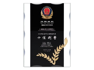 十佳刑警/優(yōu)秀刑警表彰獎(jiǎng)牌代表和平橄欖枝水晶獎(jiǎng)牌批發(fā)