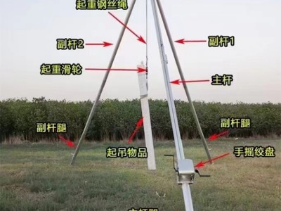 電動鋁合金立桿機 15米三腳抱桿